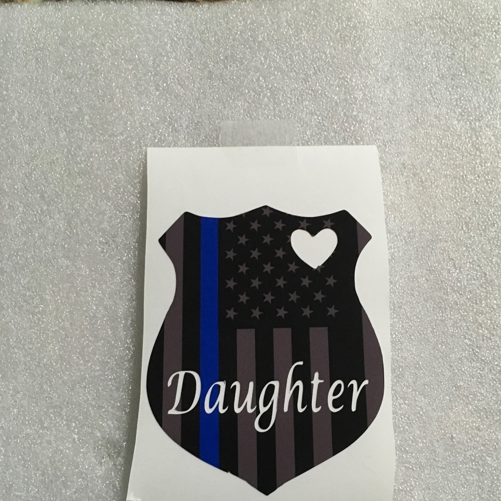 Law Enforcement daughter vinyl decal